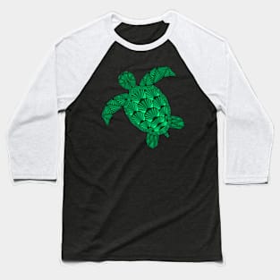 Art Deco Turtle Baseball T-Shirt